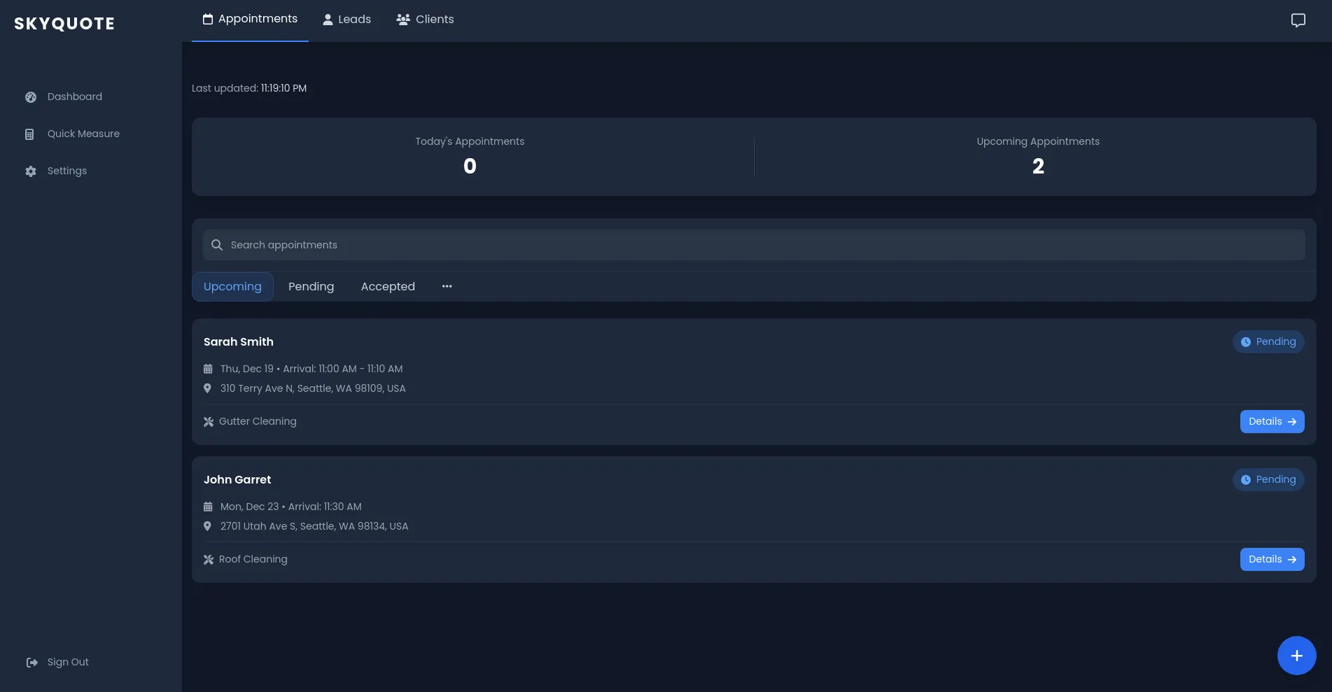 Appointment Dashboard