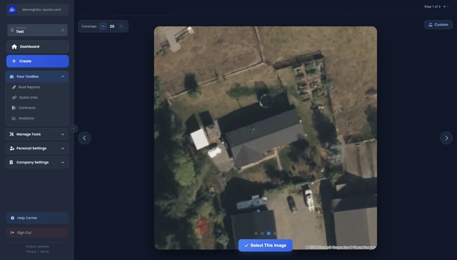 Step 2 — pick the best aerial image